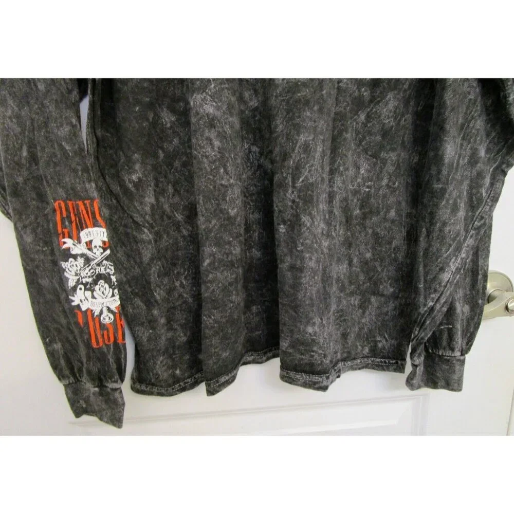 Guns N' Roses Long Sleeve Men Large Graphic Gray T-Shirt - 100% Cotton - NWOT - Picture 13 of 13